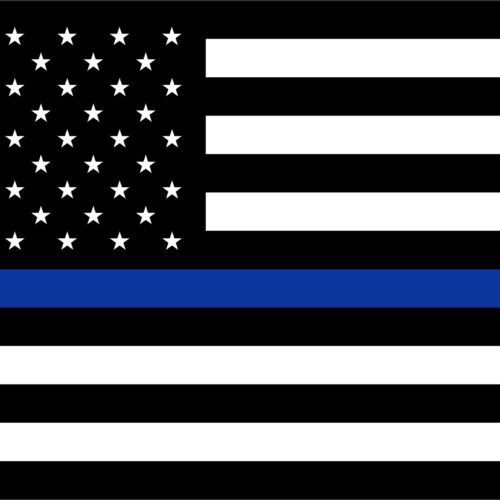 Thin Blue Line US Flag